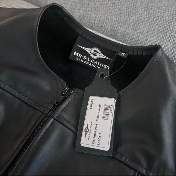 Mr S Leather Zip Vest - Picture 6 of 9
